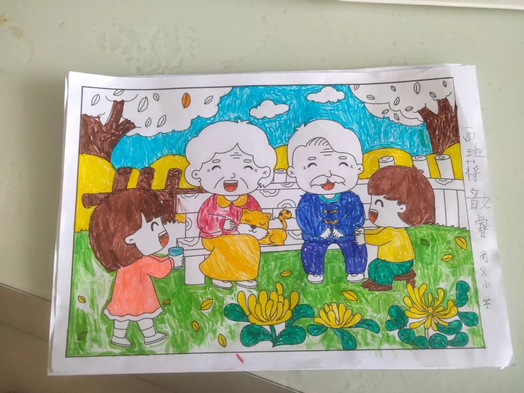 一组漂亮的九九重阳节主题绘画作品-图8