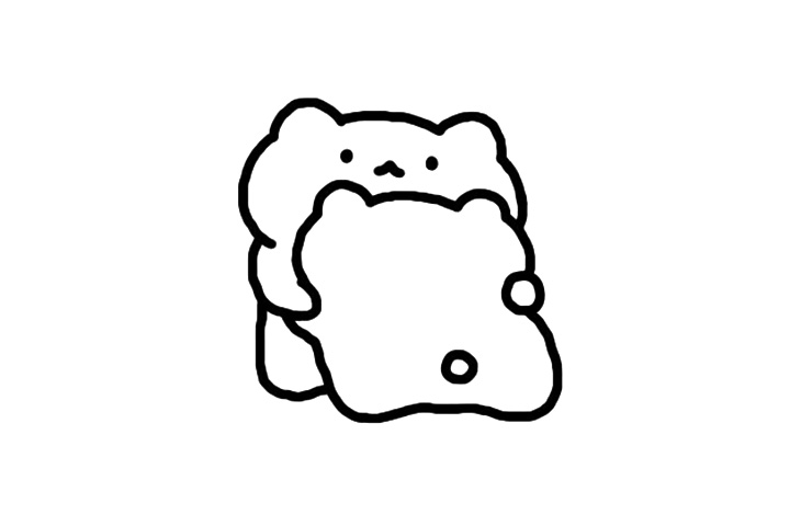 一组简单几笔就能画出的可爱小动物-图7