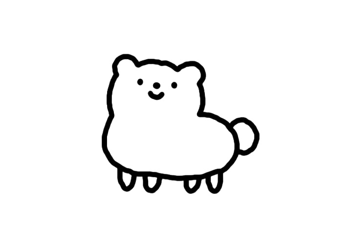 一组简单几笔就能画出的可爱小动物-图14