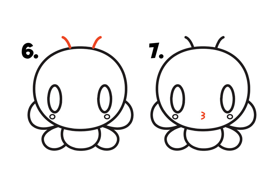 如何画一只可爱的小蜜蜂-图3