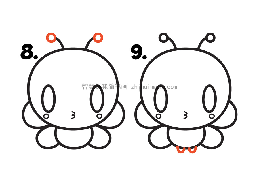 如何画一只可爱的小蜜蜂-图4