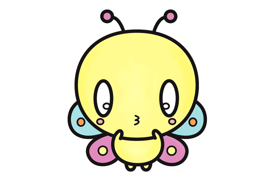 如何画一只可爱的小蜜蜂