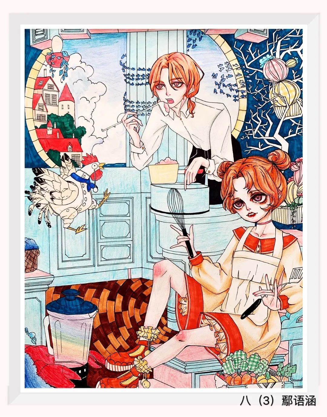 儿童创意人物绘画作品欣赏-图3