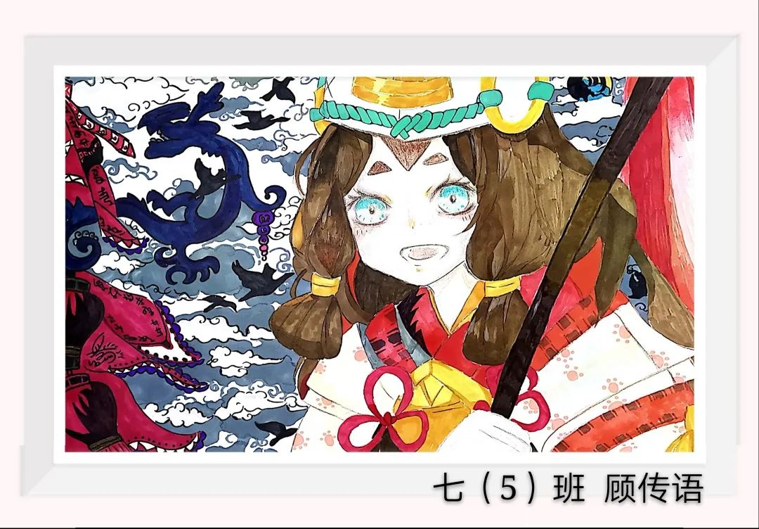 卡通人物儿童绘画优秀作品展示-图2