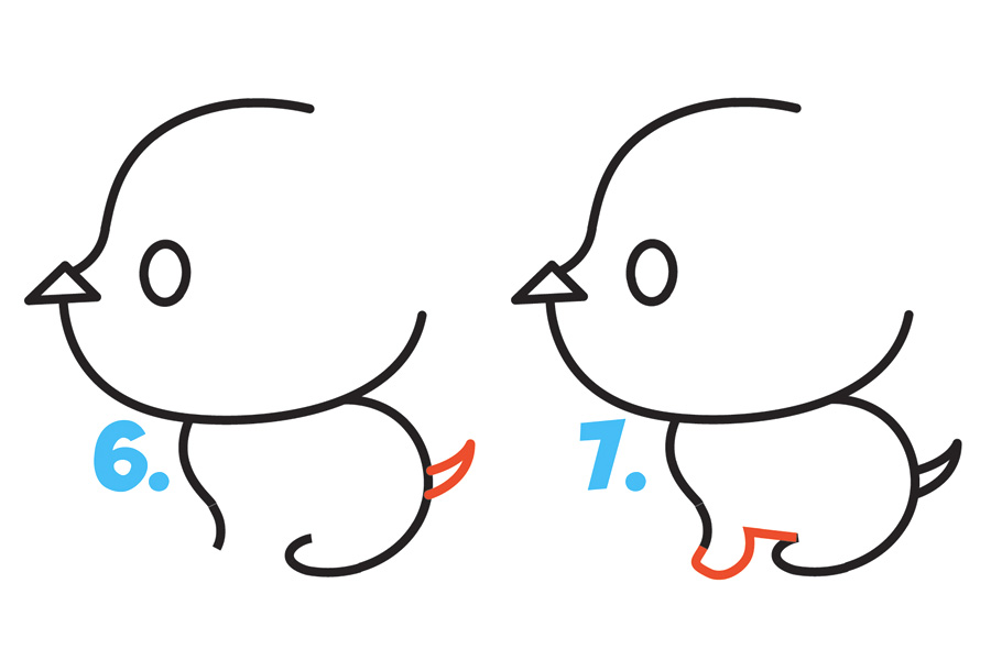 超简单的小狗简笔画画法步骤-图3