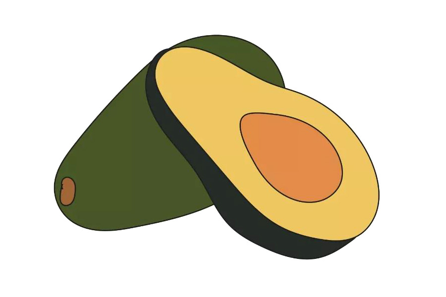 如何画牛油果 简单的牛油果绘画教程
