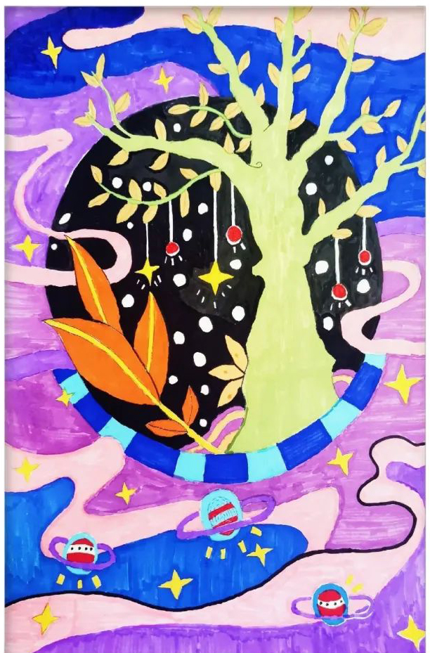 5张非常漂亮的儿童创意绘画精品-图1