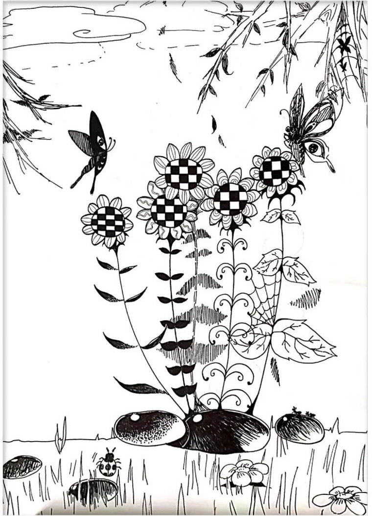 7张很有灵感的黑白创意绘画作品-图3