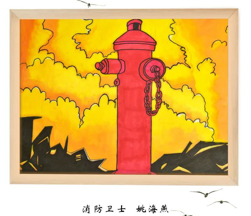 “防风险 保安全 喜迎党的二十大”绘画优秀作品-图4