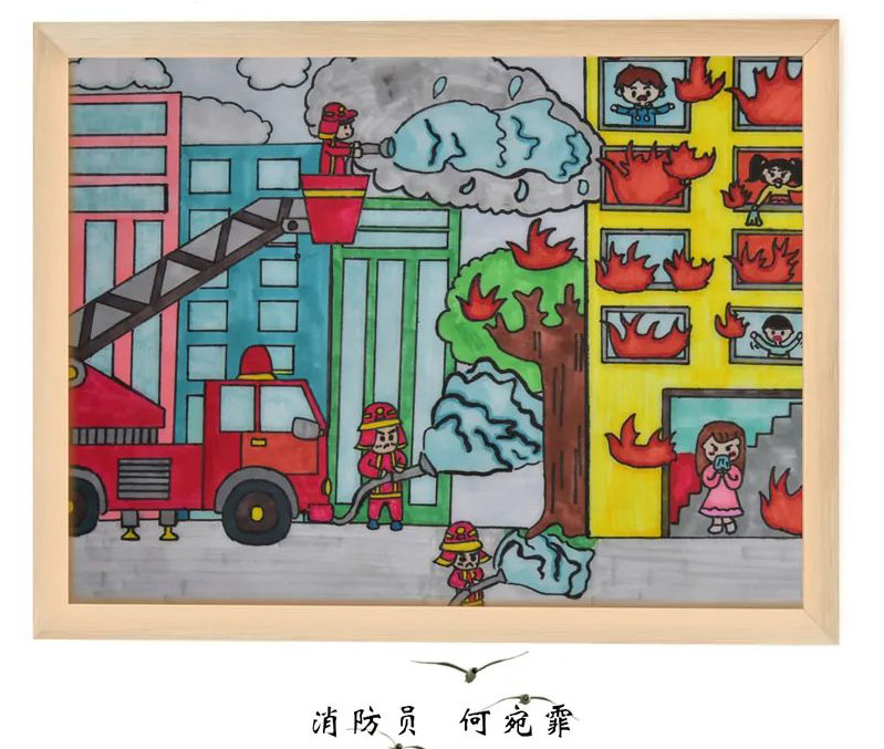 “防风险 保安全 喜迎党的二十大”绘画优秀作品-图6