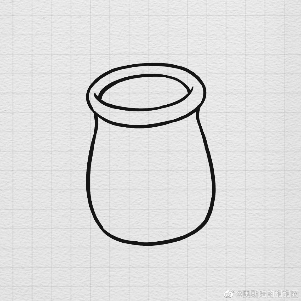 一瓶牛奶简笔画画法步骤-图2