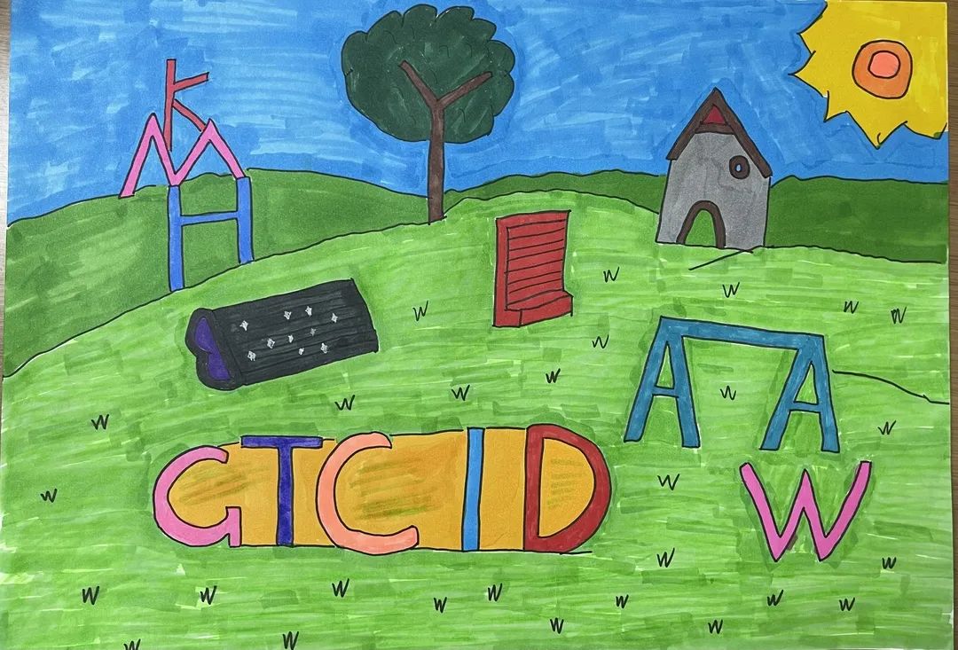 英语创意绘画 三年级字母画-图6