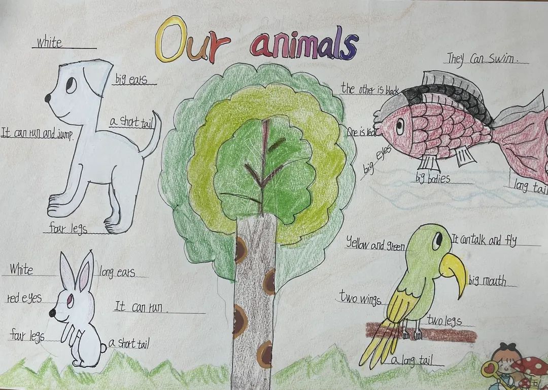 简单漂亮的四五年级创意英语手抄报绘画作品-图8