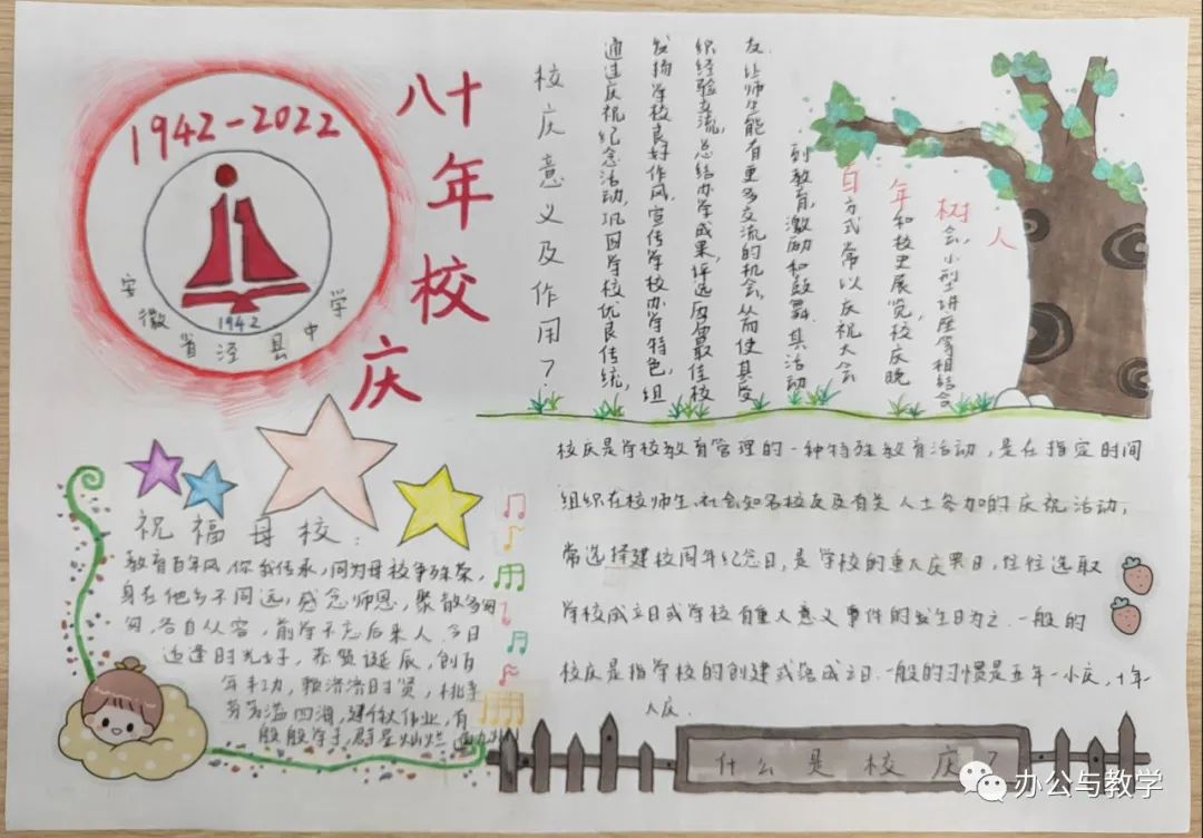 以校庆为主题的手抄报图片-图3