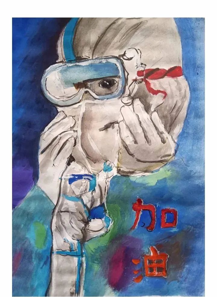 贵州赫章优秀抗疫绘画作品-图4