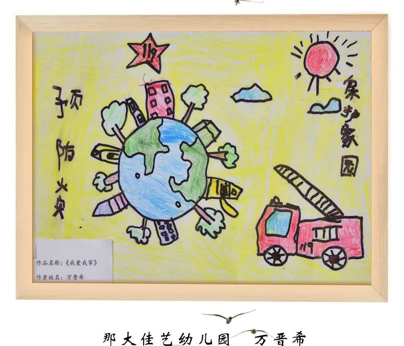 “我是小小消防员”儿童绘画优秀作品-图3