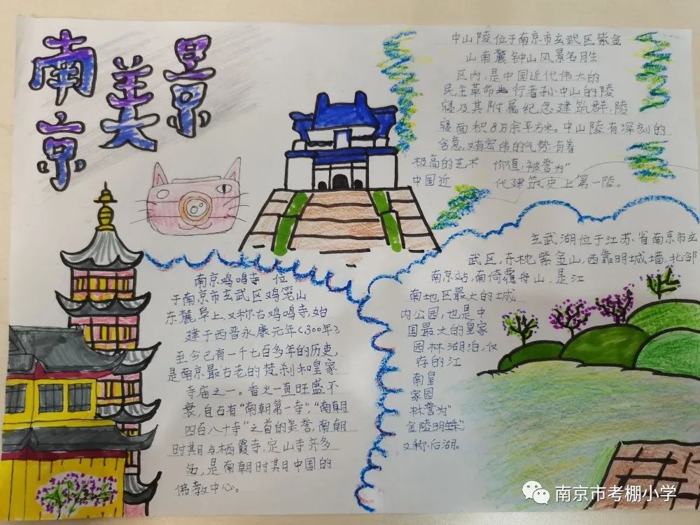 “声赞家乡 绘美江南”主题手抄报图片-图5