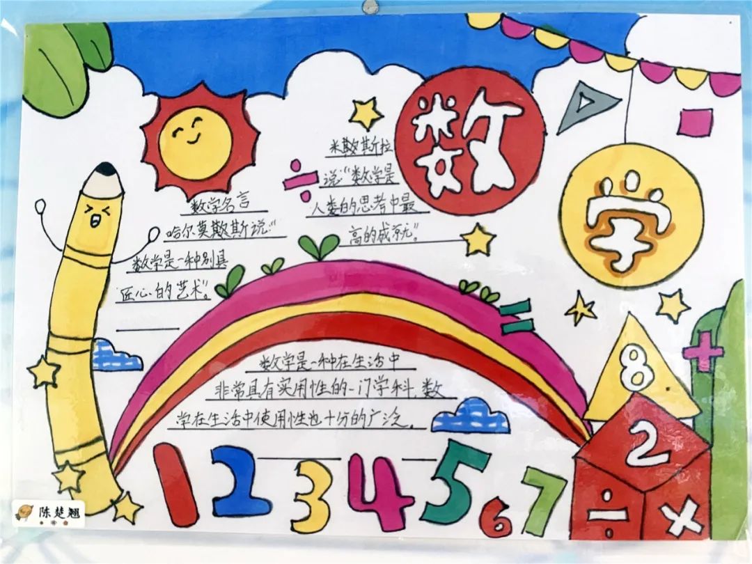 简单又漂亮最好看的小学趣味数学手抄报-图5