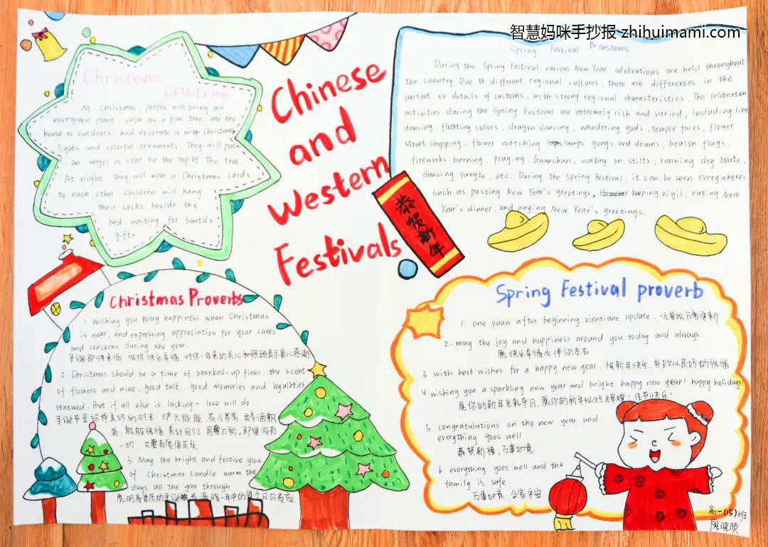 8张漂亮的国庆节英语手抄报绘画-图4