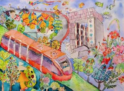 步骤2：《清水绿岸 鱼翔浅底》