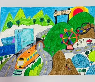 步骤4：《山水相依 科技相伴》