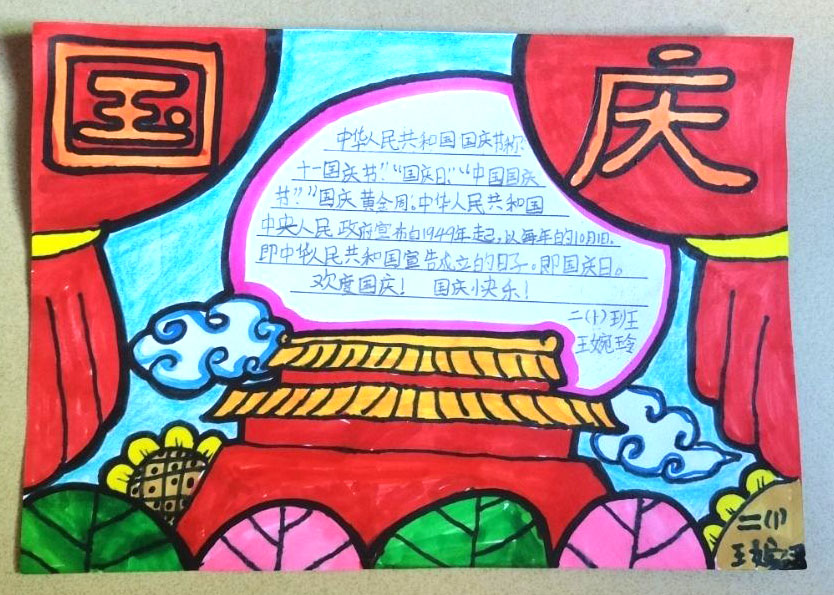 “同心共筑中国梦 齐聚唱响二十大”手抄报作品-图2