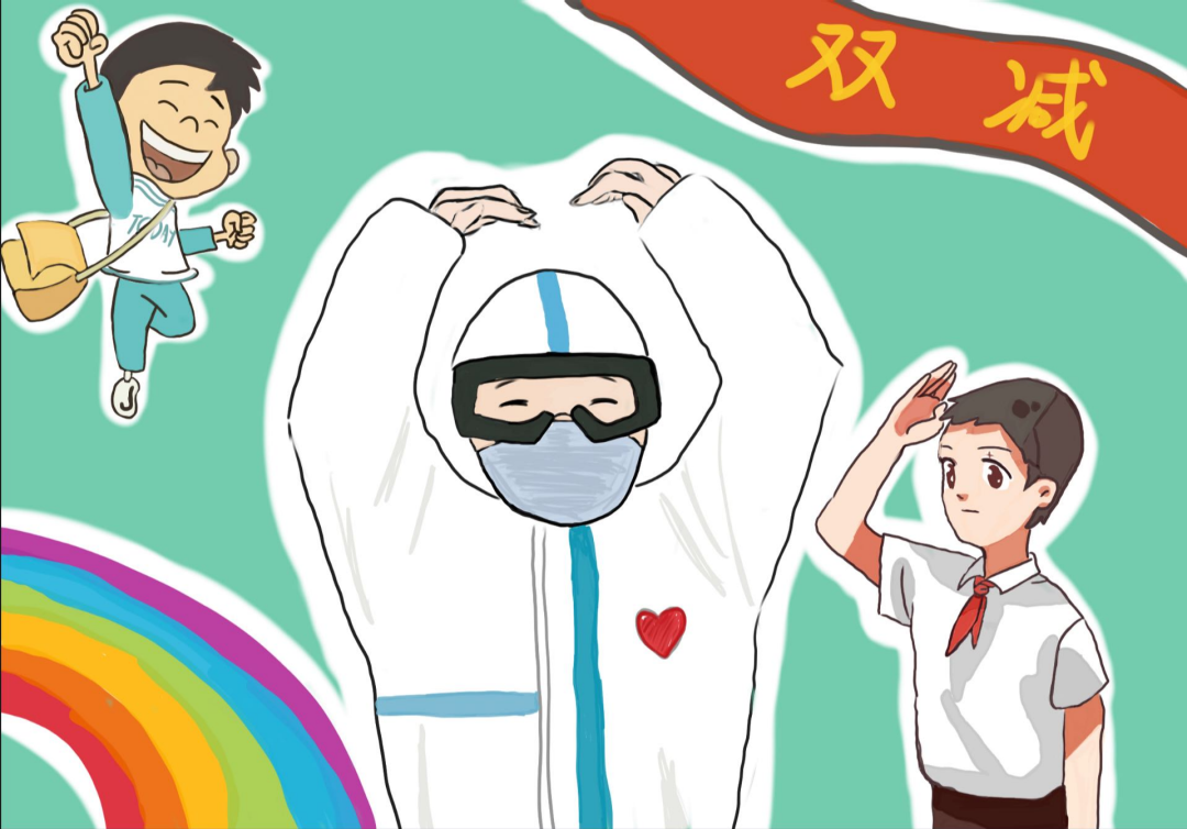 众志成城，抗击疫情主题绘画作品-图9