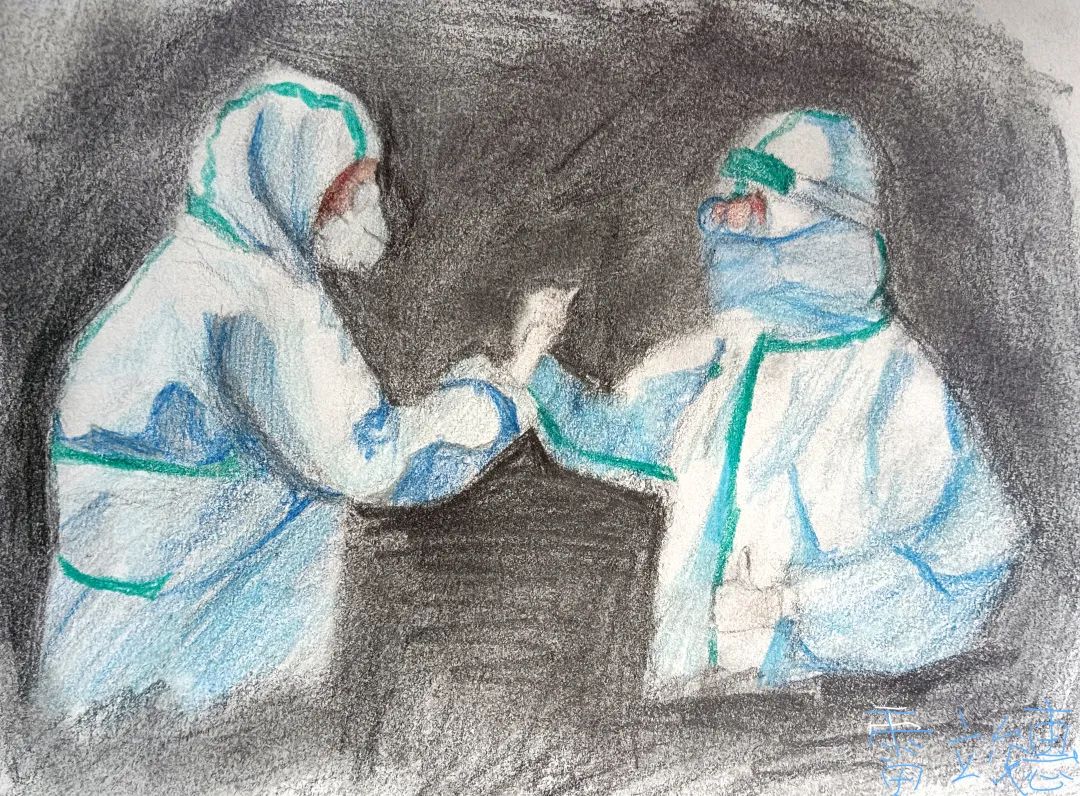 疫情就是场无声的战斗 抗击疫情主题绘画作品-图6