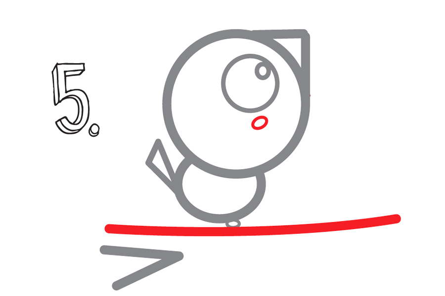 树枝上的可爱小鸟怎么画-图4