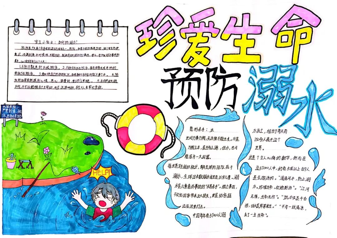 校园安全教育 安全伴我行主题手抄报一等奖-图1