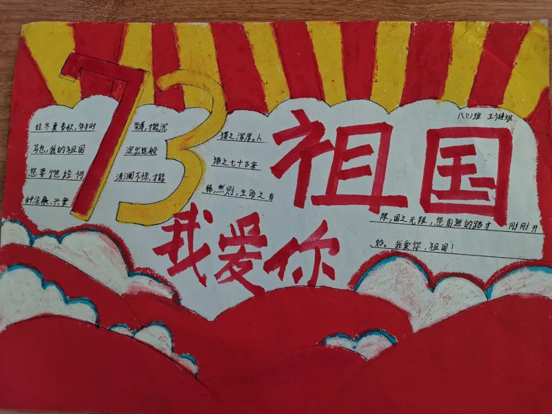 2022国庆节手抄报简单好画-图3