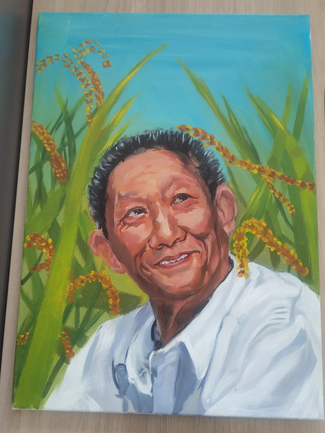 中国科学家袁隆平主题绘画作品-图4