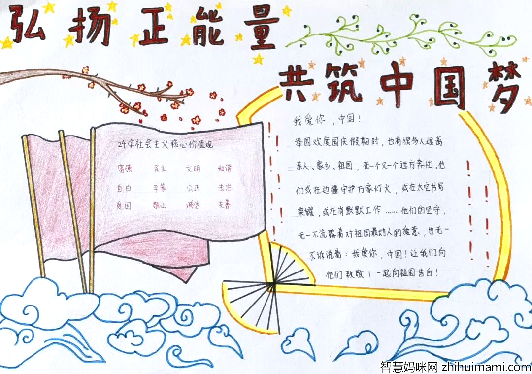 欢度国庆 祖国万岁 国庆节主题手抄报优秀作品-图5