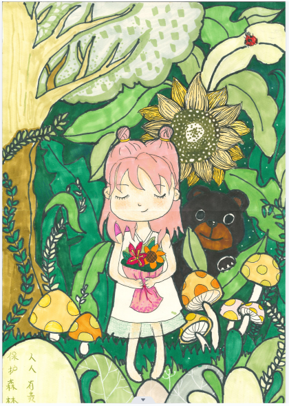 环保主题绘画5张-图3