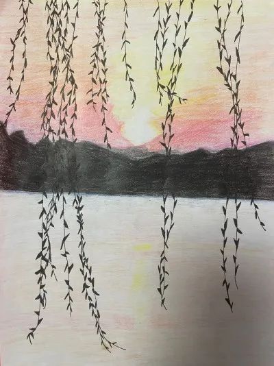 家乡太湖美 主题儿童风景绘画欣赏