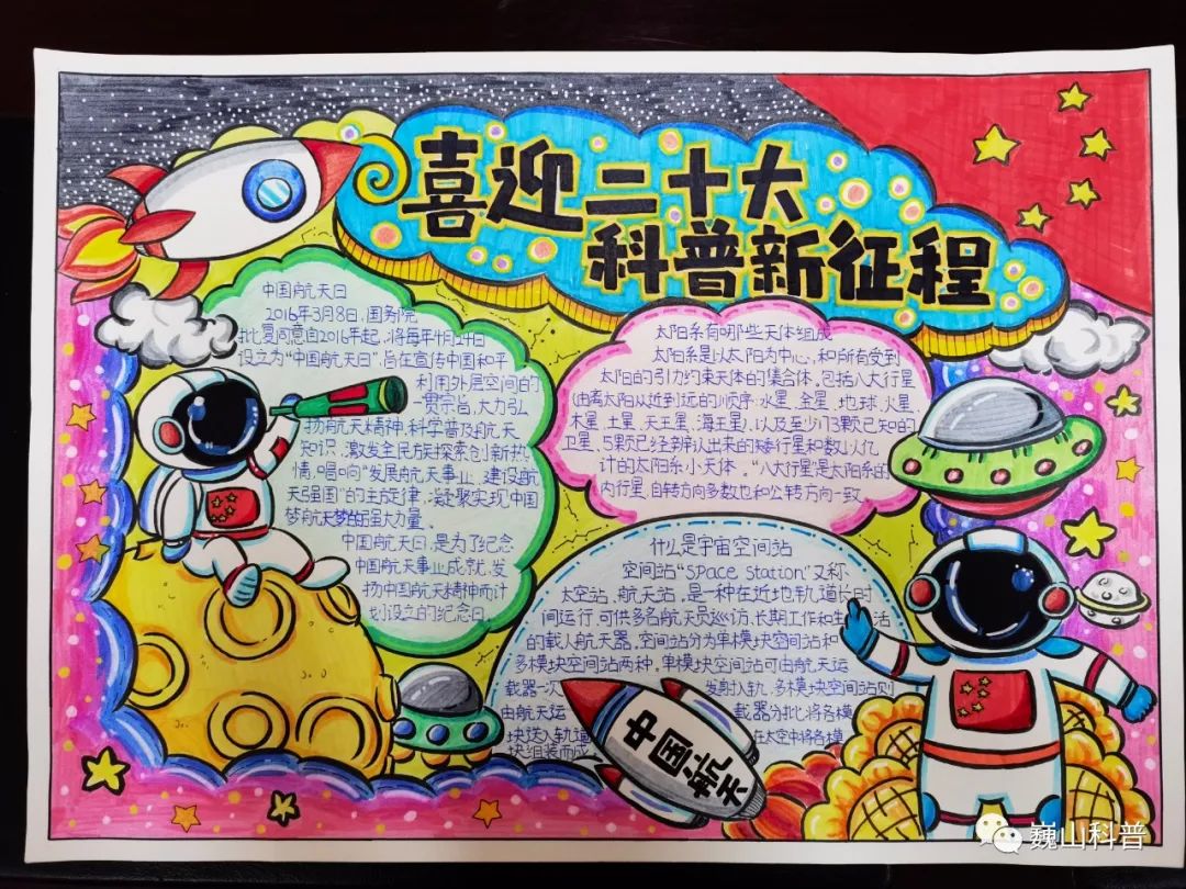 “喜迎二十大 科普新征程 一起向未来”手抄报图片一等奖7张-图4