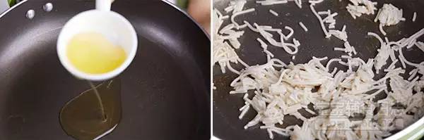 重新起锅，倒入少许植物油或者橄榄油热锅，放入切好的面条煸炒下；