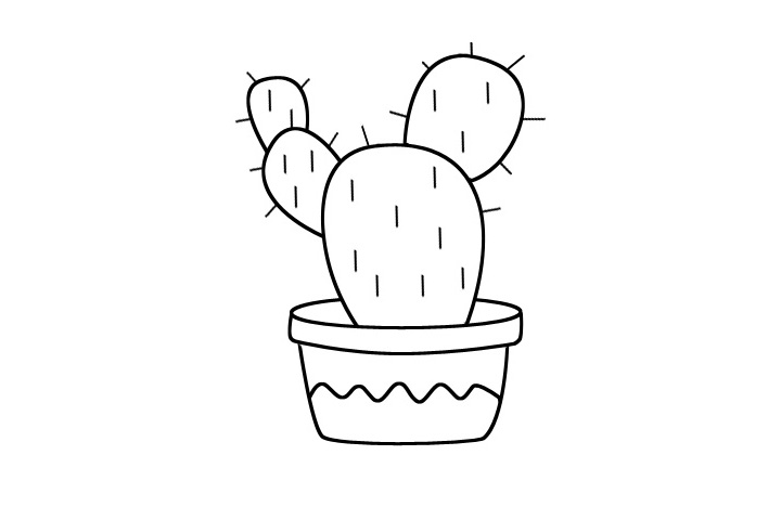 仙人掌简笔画