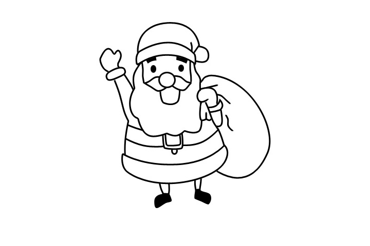 圣诞老人简笔画图片