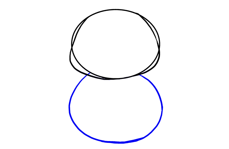 如何绘制卡通熊猫：第3步