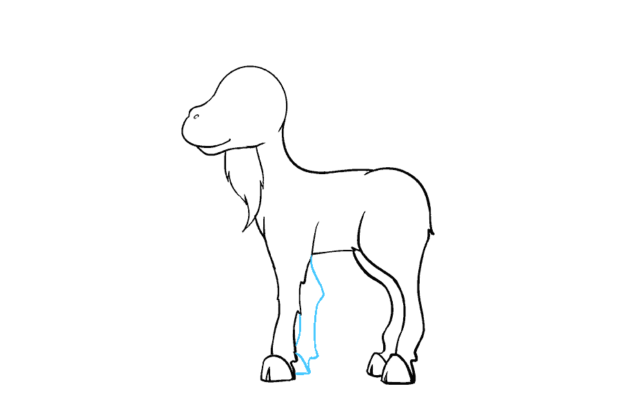 如何画山羊：第13步