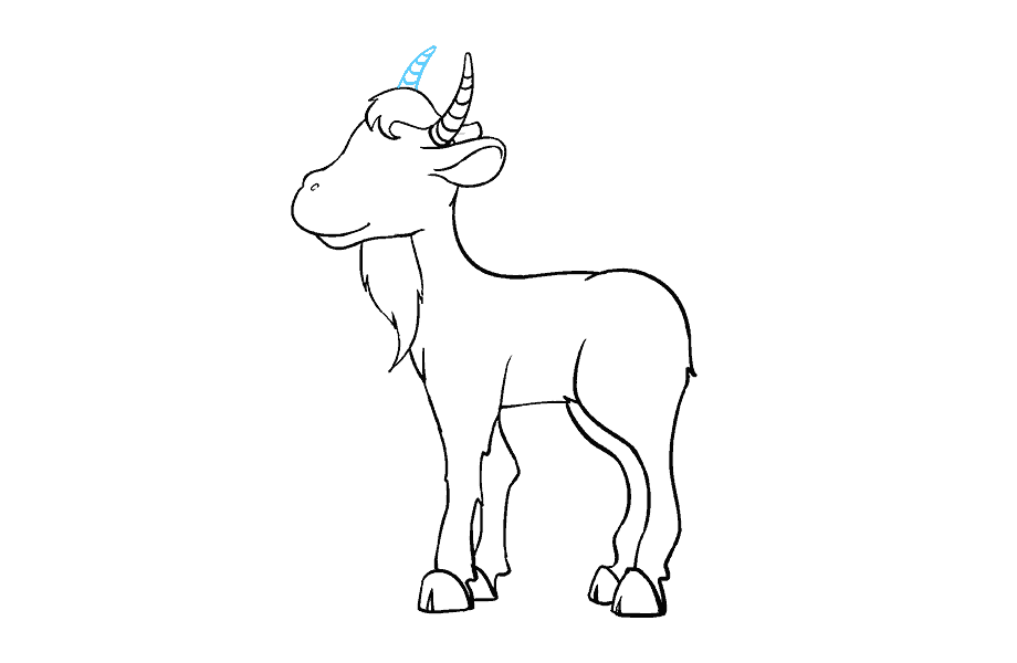 如何画山羊：第17步