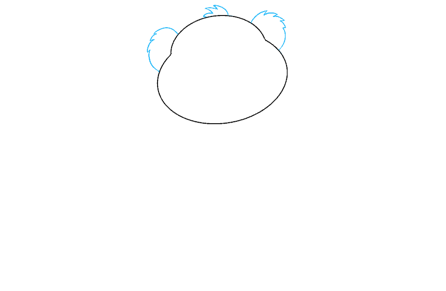 如何绘制北极熊幼崽：第4步