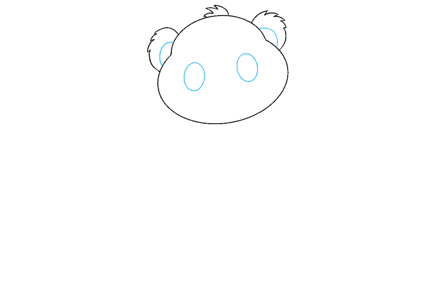 如何绘制北极熊幼崽：第5步