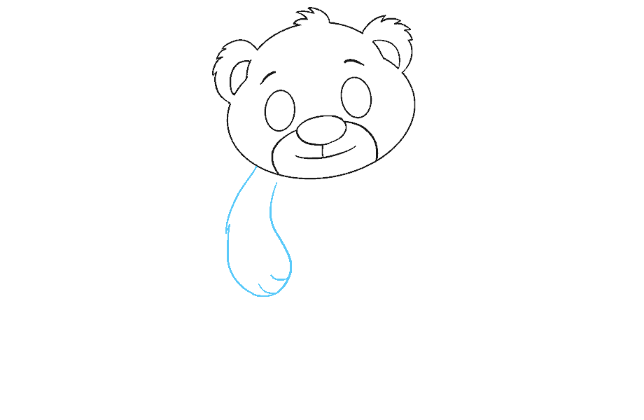 如何绘制北极熊幼崽：第8步