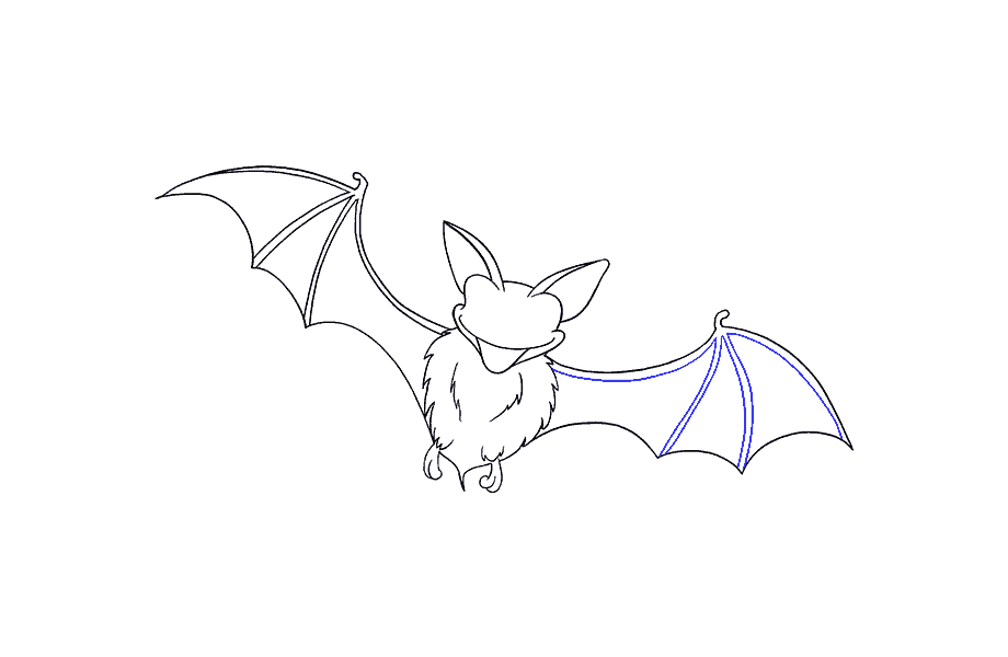 如何画蝙蝠：第17步