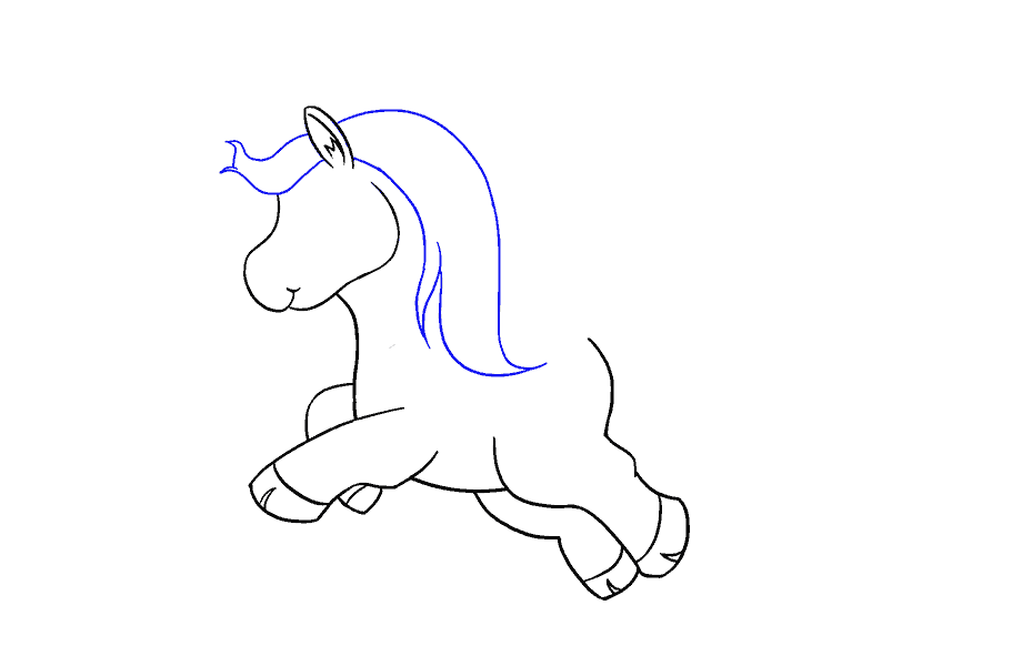 如何绘制独角兽：第11步