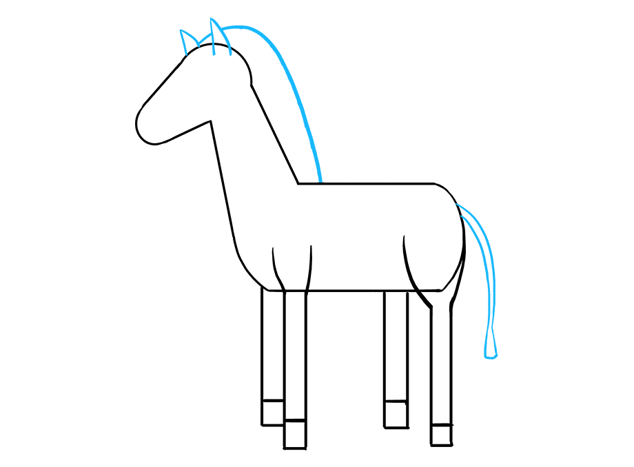 如何画斑马：第7步