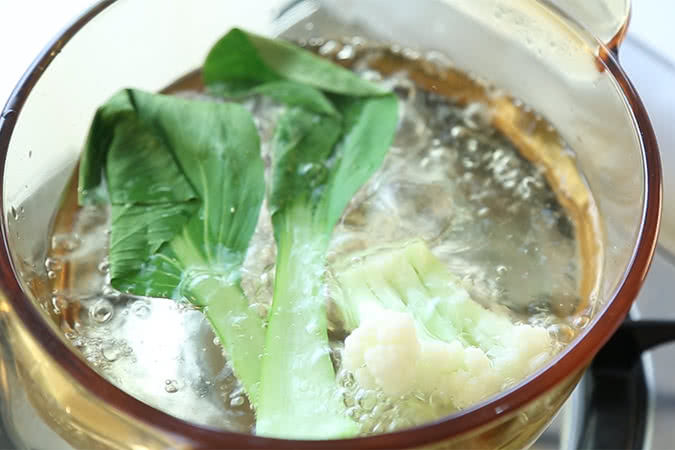 三文鱼菜花饭 宝宝辅食微课堂的做法图解4