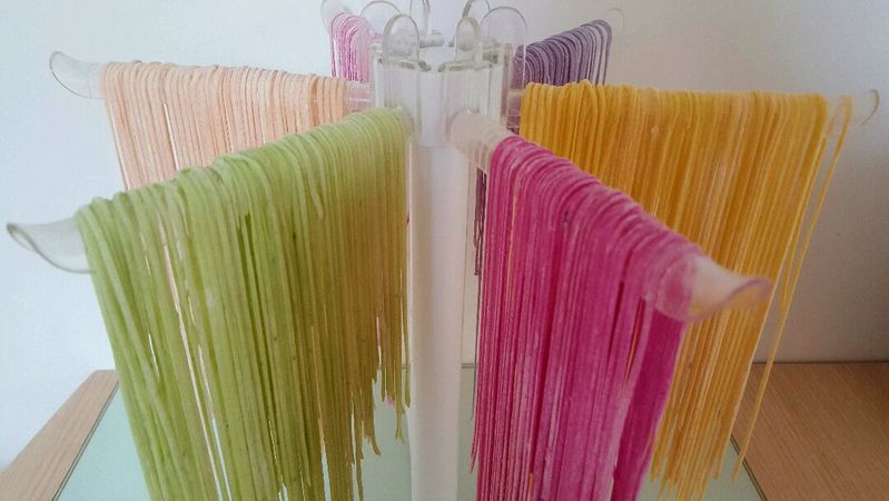 再挑剔的小孩也无法拒绝！彩色果蔬面的做法图解6